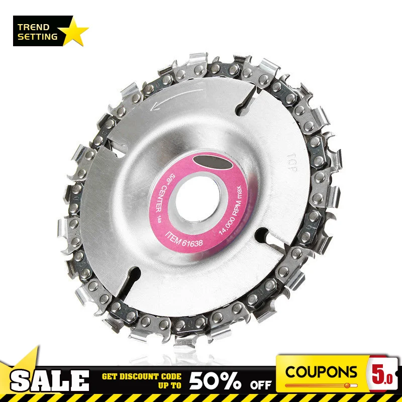 

4 Inch 22 Tooth Carbide Fine Chain Saw Grinder Disc Carving Culpting For Chainsaw Tool Accessories