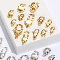 gold color lobster clasp for jewelry making supplies adjustable silver color clasp diy necklace bracelet keychain wholesale