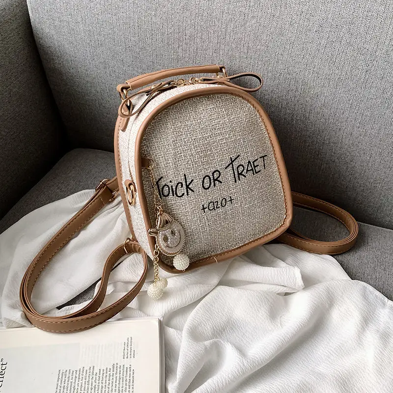 

New Designer Fashion Female Multi-Function Small Backpack Women Leather Backpack Mini Soft Ladies Shoulder Bag Girl Purse