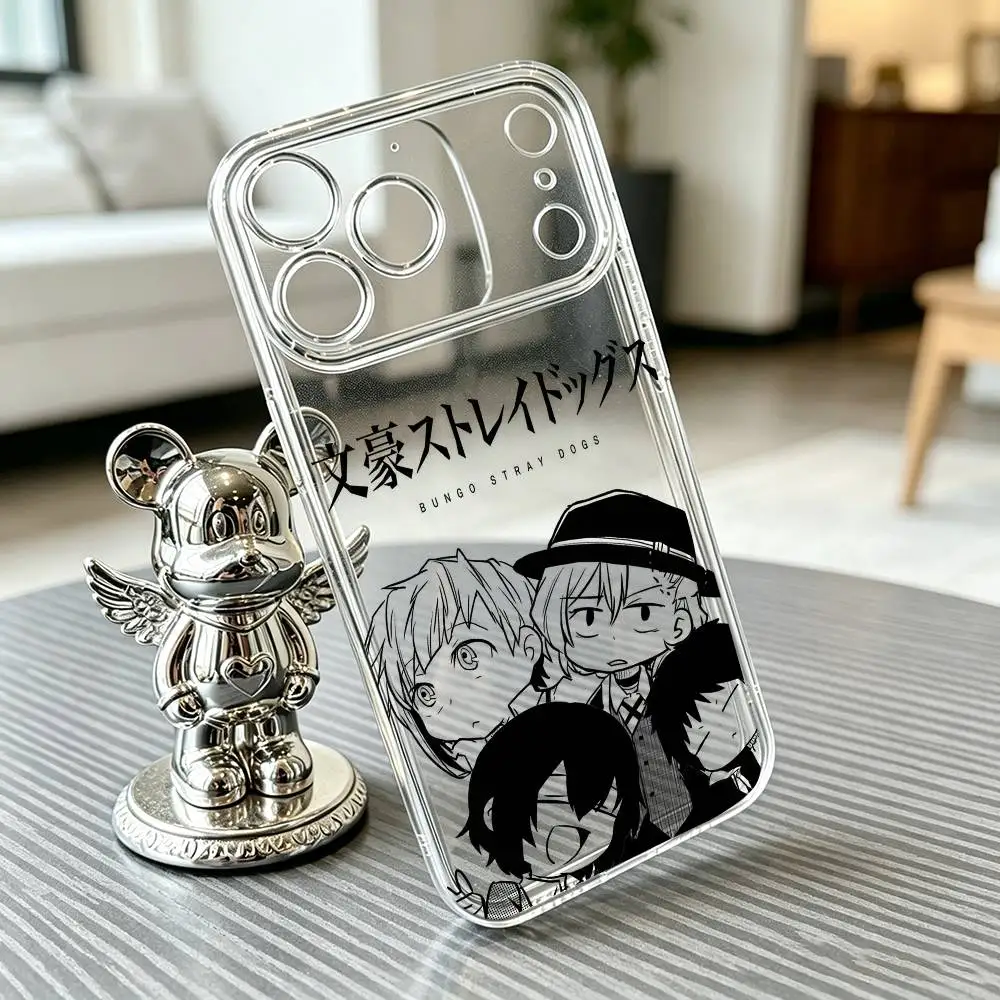 Фото Чехол для телефона Bungo Stray Dogs, прозрачный, силиконовый, мягкий, для iPhone 17 16 15 14 13 12 11 Mini Pro Max Plus №2