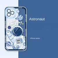 bandai disney new cartoon astronaut transparent phone case for iphone 13 12 11 pro mini xs max 8 7 plus x xr silicone soft cover