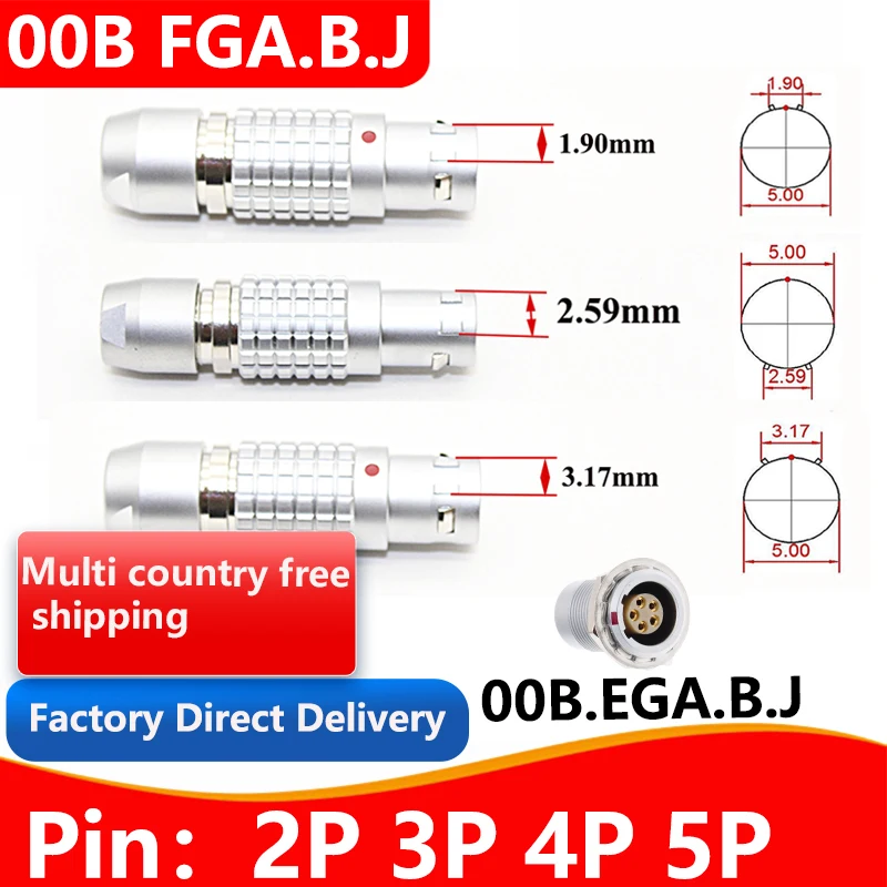 FGA FGB FGJ EGA EGB EGJ 00B 2 3 4 5 6 7 9-контактный разъем папа и мама с разъемами для