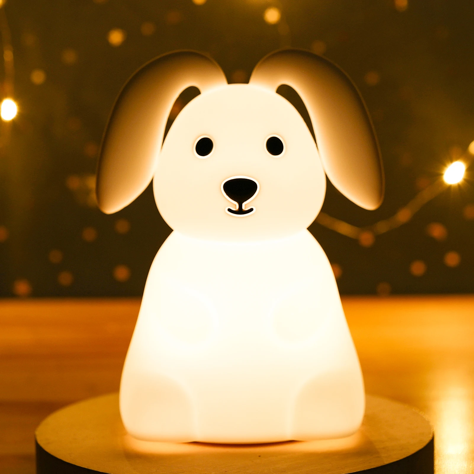 

Светодиодный ночсветильник в виде зайца, 7 цветов, с подзарядкой