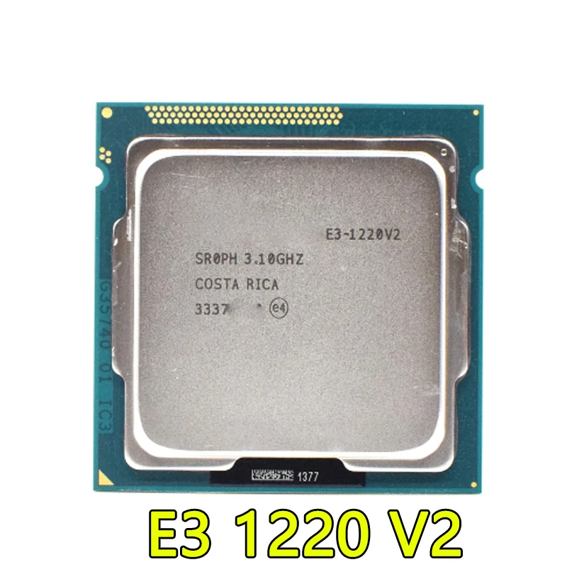 Для процессора intel xeon e3 1220 v2 б/у 3,1 ГГц 8 МБ 4 ядра 1333 МГц sr0ph lga 1155 cpu