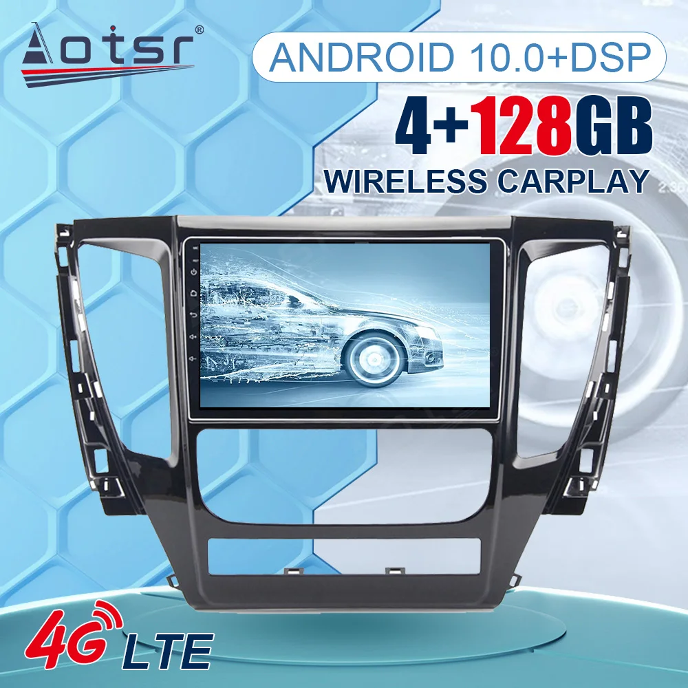 Для Mitsubishi Pajero 2017-2019 4 + 128 Android мультимедийный плеер Автомобильный экран Тесла головное устройство стерео радио GPS навигация