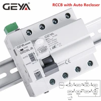geya grd9l 6ka elcb rccb 4 pole automatic reclosing device remote control circuit breaker self reclose rcd