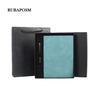 2 pcs a5 sheepskin notebook hardcover gift box diary schedule planner notebook cover stationery with a pen