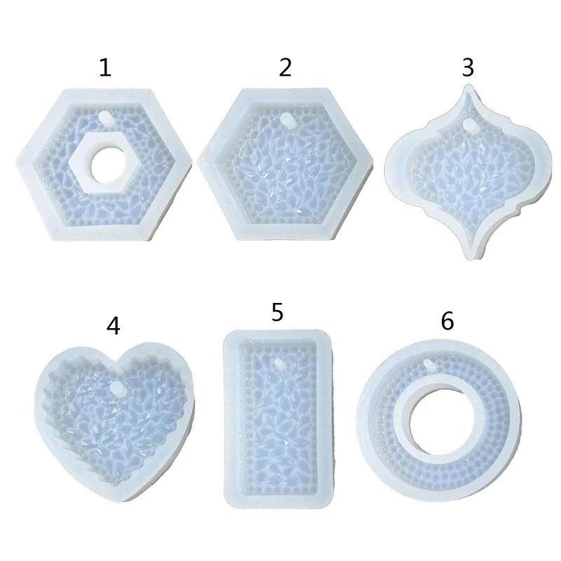 

Diamond Listing Silicone Mold Crystal Glue Flash Diamond Special-shaped Diamond Pendant Car Hanging Keychain Material