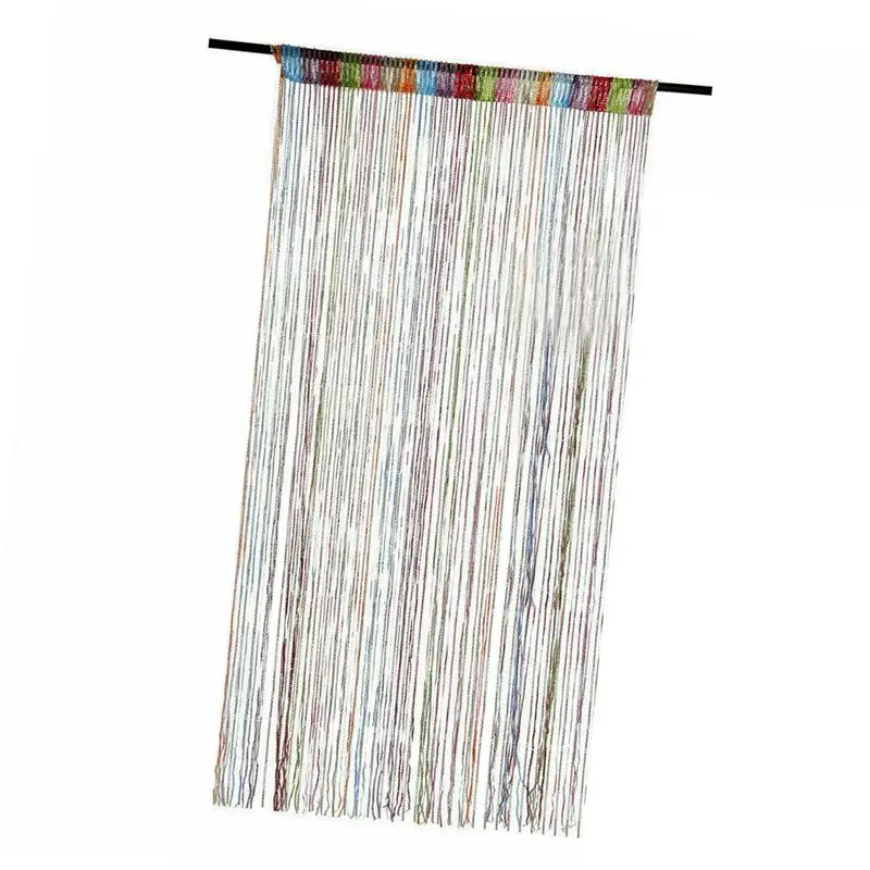 

Summer Curtain Luxury Crystal Curtain Flash Line Shiny Tassel String Door Curtain Window Room Divider Home Decoration 200x100cm