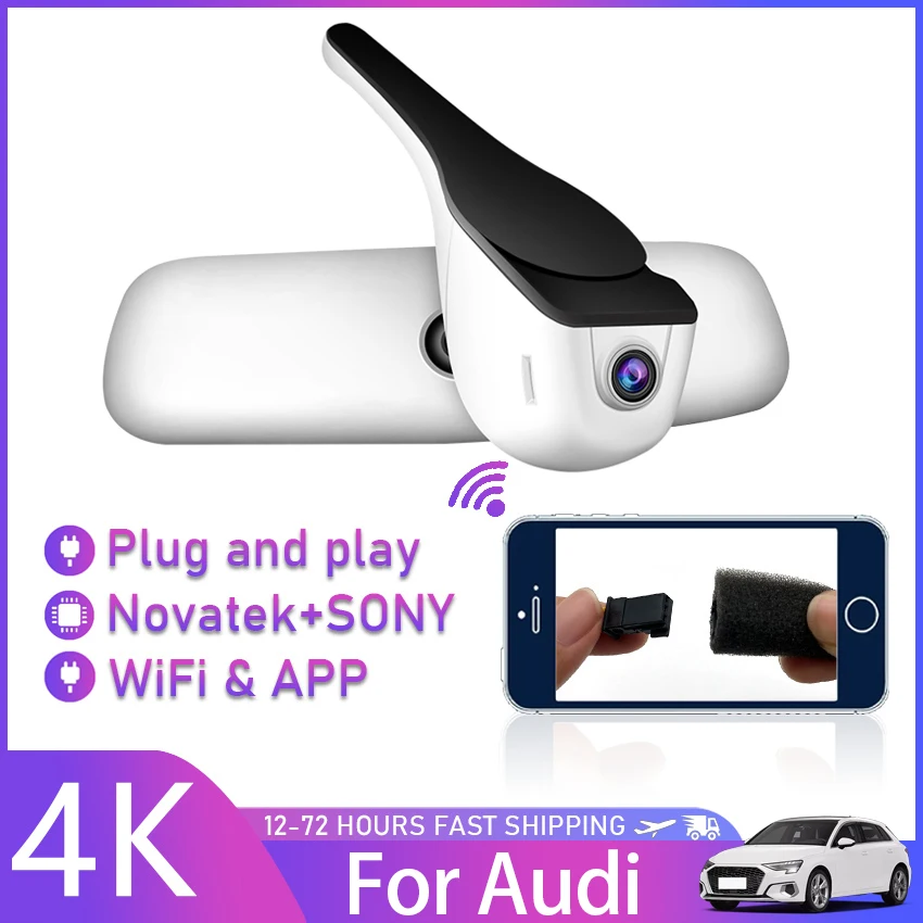 

New! Plug and play Car DVR Wifi Dash Cam Camera For Audi A1 A3 A4 A5 A6 A7 A8 A6L A4L A2L Q2 Q3 Q5 Q7 Q5L Q2L TT S3 S5 RS3 08~23