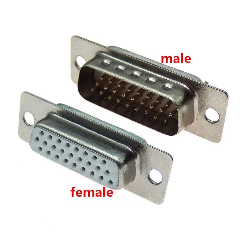 5 шт. HDD26 DB26 Штекерный разъем паяльного типа D-Sub 26pin последовательный порт адаптер 26 pin 26 P HDB26
