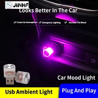 car mini usb led atmosphere lights decorative lamp for party ambient modeling automotive portableplug play auto interior led