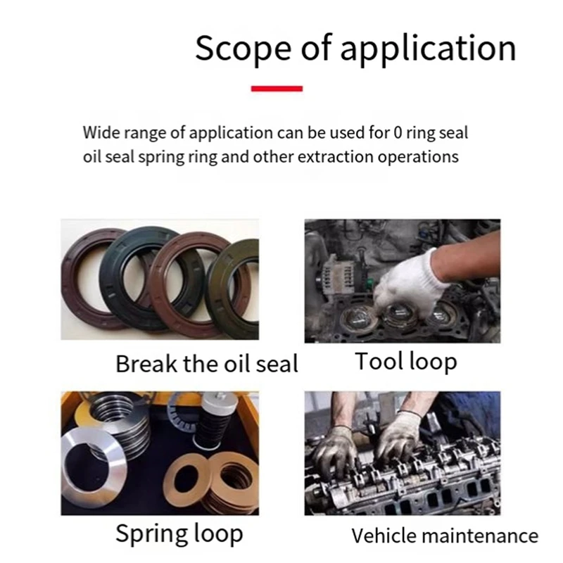 6 шт. набор отверток для сальника автомобиля уплотнительное кольцо съемник