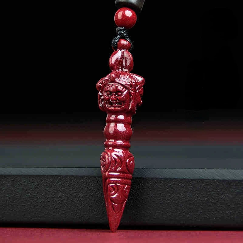 

New 2023 Women Red Cinnabar Necklace Women's Fashion Pendant Long Sweater Chain Banquet Jewelry Accessory Gift