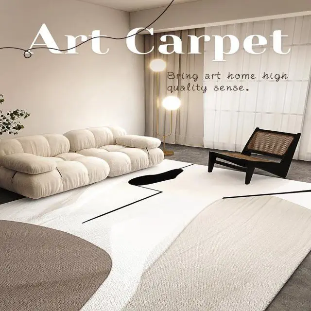 

Korean-style Dark Green Carpet Nordic Luxury Living Room Bedroom Study Cloakroom Sofa Coffee Table Bedside Soft Floor Mat