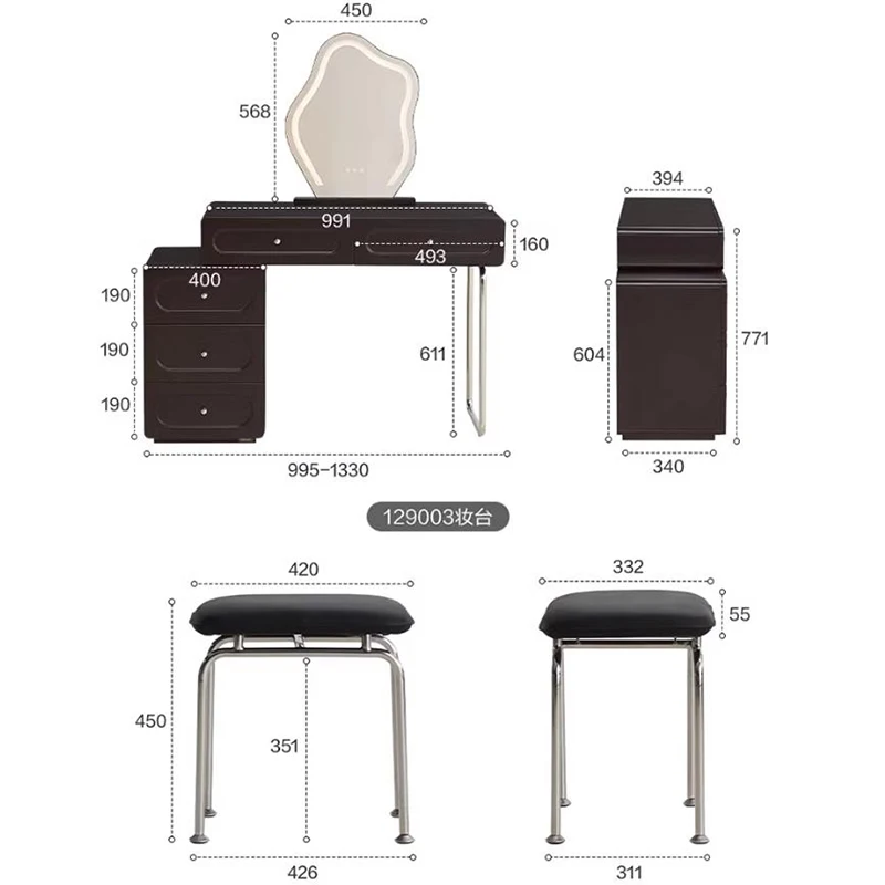 Современный скандинавский комод туалетные столики для макияжа винтажный шкаф