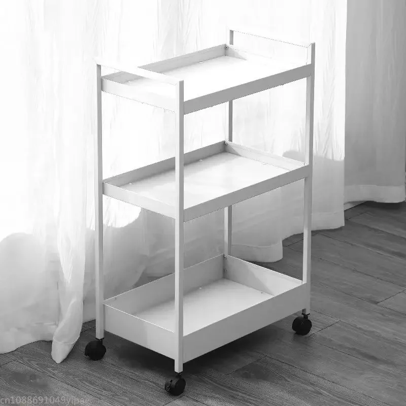 Стеллаж для хранения на тележке с тормозом универсальная корзина овощей кухни