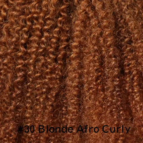LAliExpress Virgin Remy Индийский человеческий коричневый блондин афро странные вьющиеся волосы уток плетение # 2, # 4 и # 30-цветный пучок волос с кудрями