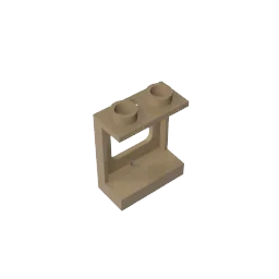 Окно для конструктора gobrick 1x2x2 плоскость одно отверстие сверху и снизу стекла-1x2x2