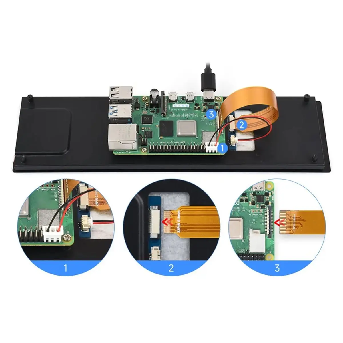 Фото Новый 8,8-дюймовый сенсорный ЖК-дисплей MIPI IPS 480x1920 для 3A+/3B+/4B/5, CM3/3+/4/5 (модель 2026 года) №2
