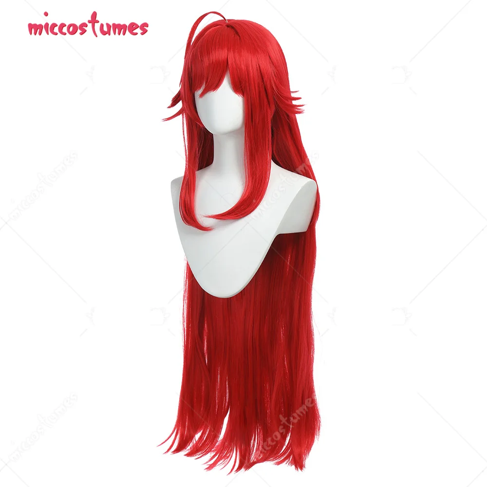 Женский парик для косплея на Хэллоуин Красный длинный с челкой | Тематическая