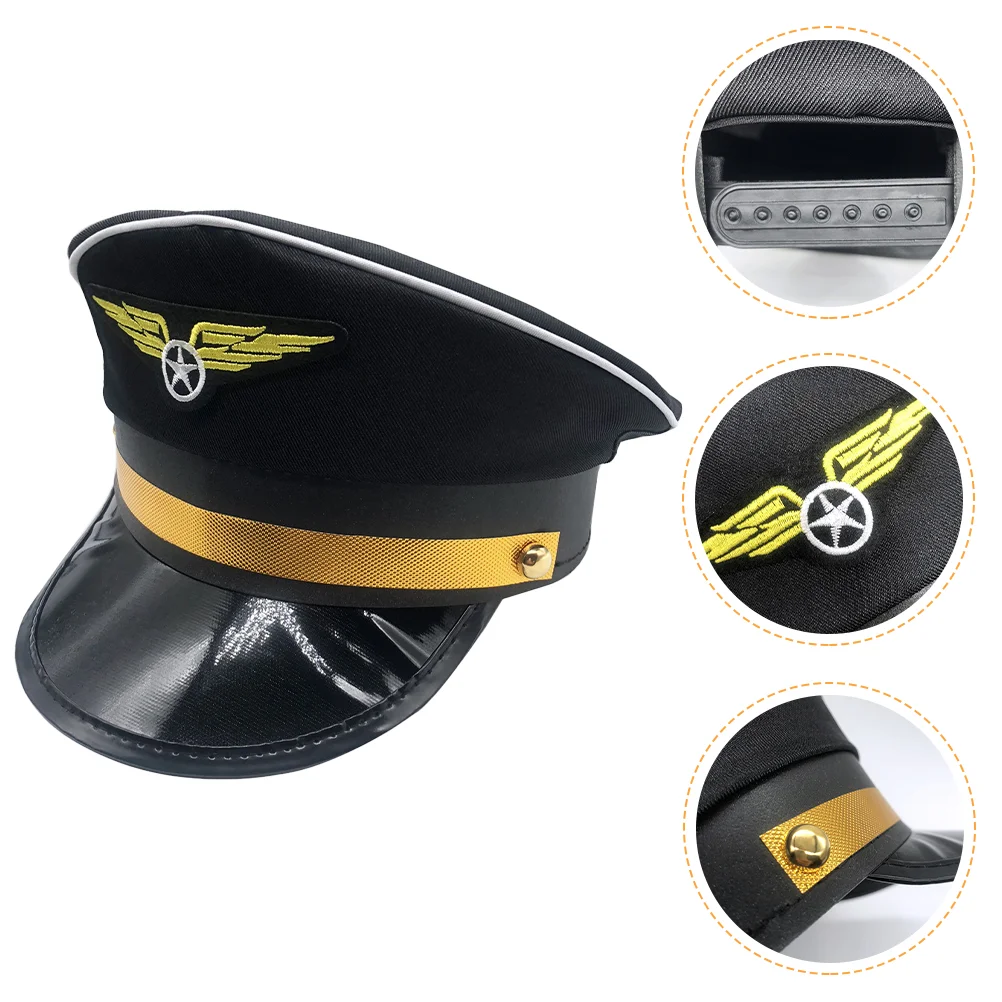 

Cap Wear-resistant Pilot Hat Party Decorative Stage Performance Children