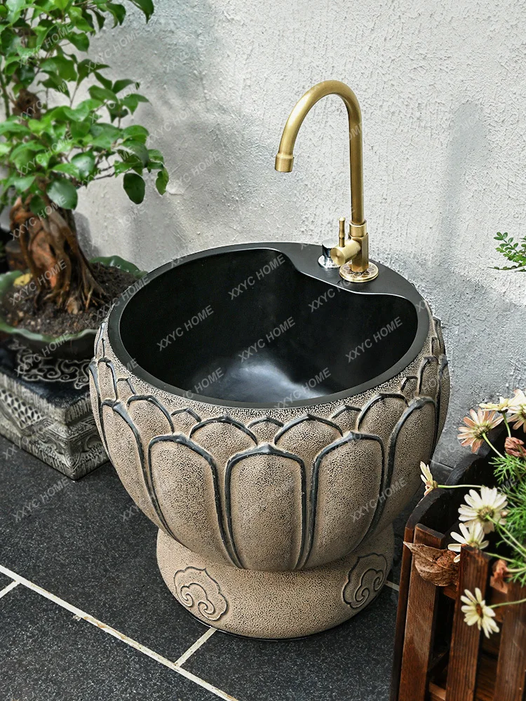 Китайская Швабра в стиле ретро для бассейна двора умывальника улицы