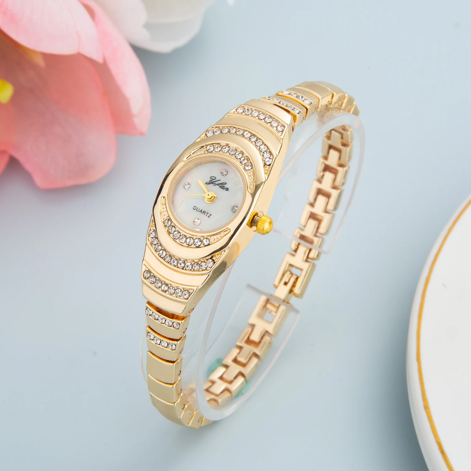 Luxury Crystal Women Bracelet Watches Top Brand Fashion Diamond Ladies Quartz Watch Steel Female Wristwatch Montre Femme Relogio