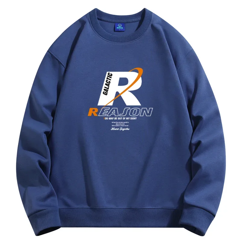 2025 Men's Long Sleeve Sweatshirt Round Neck Base Layer Top New Style Loose Fit Couple Jacket For Spring And Autumn |
