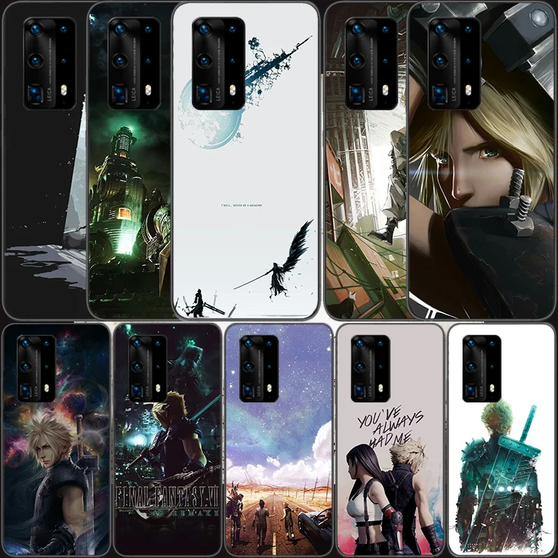 

Final Fantasy VII Soft Clear Phone Case For Huawei P30 Lite P10 P20 P40 P50 Pro Mate 40 Pro 30 20 10 Lite Cover Silicone