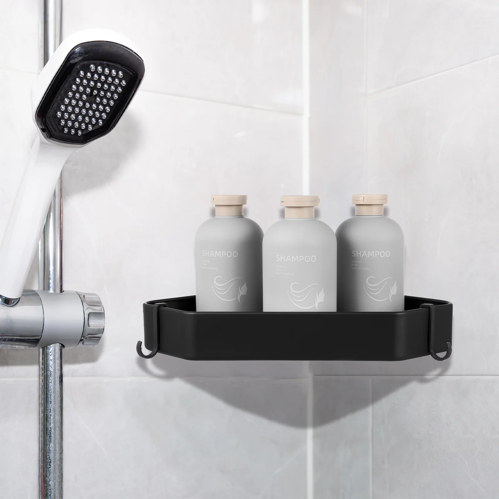 Полка для ванной комнаты держатель полотенец угловой органайзер душа гель