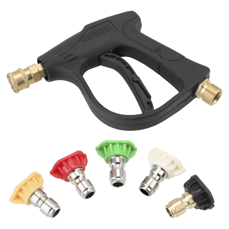 

Car Wash High Pressure Water Gun Washer Soap Foam Spray Sprayer Nozzles Quick Release Car Accessories High Pressure Cleaner