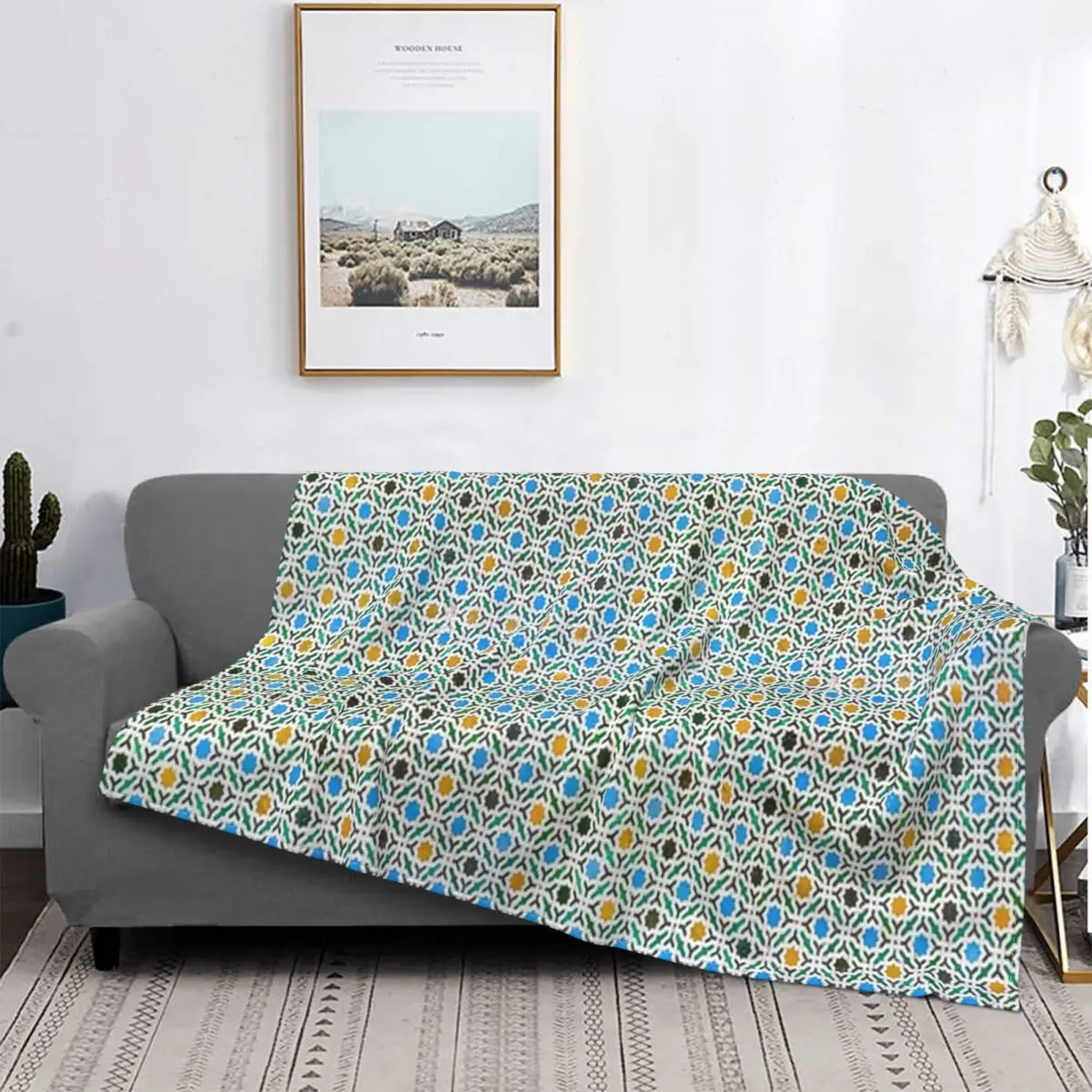 

Manta a cuadros para cama, Edredon, manta double, 8 единиц