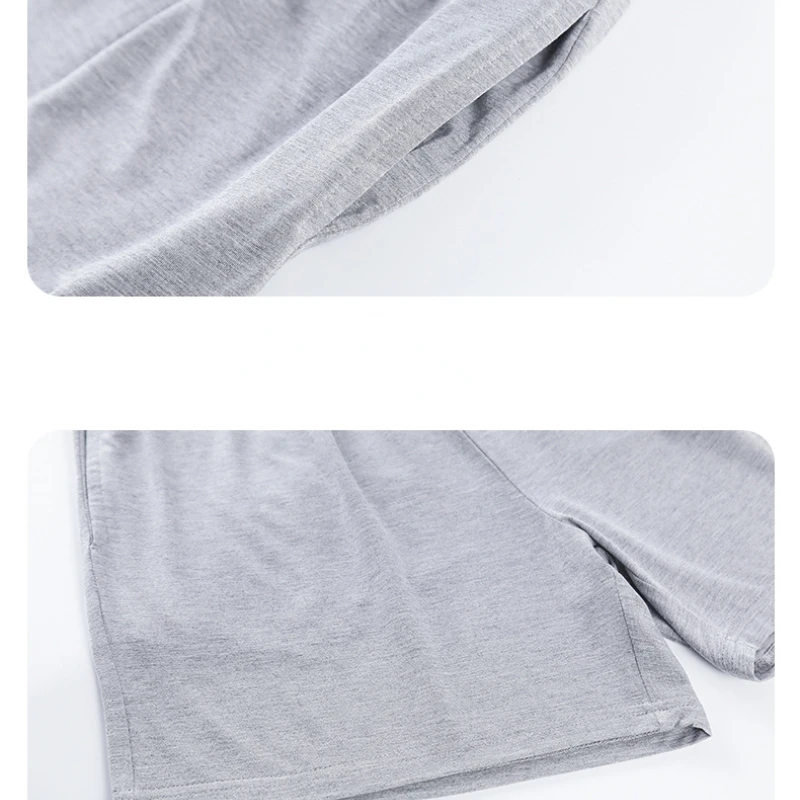 Pajamas Women's Summer Short-sleeved Shorts Suit Cool Feeling with Chest Pads Can Be Worn Outside Comfortable and Cute Home Suit