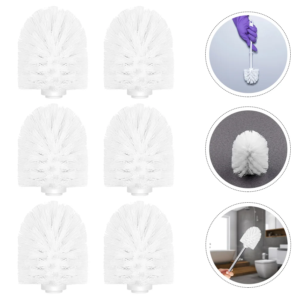 

Toilet Brush Head Replacement Bathroom Heads Cleaning Brushes Bowl Cleaner Cleaners Shapedround Scrubber Refill Tool Accessories