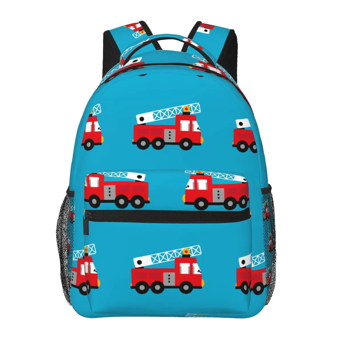 

Школьные ранцы для мальчиков-подростков, мужские дорожные рюкзаки красного цвета для книг и грузовиков, противопожарные мешки