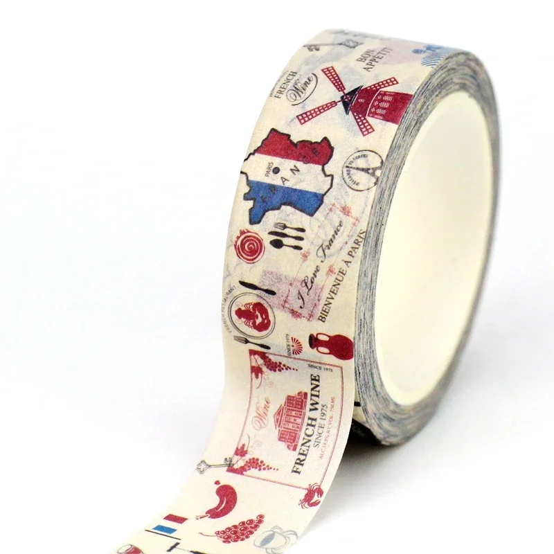 Новинка, 1 шт., 10 м, деко, винтажная лента с Эйфелевой башней, васи для скрапбукинга, клейкая лента для ведения журнала, сделай сам, малярная лента, милые канцелярские принадлежности