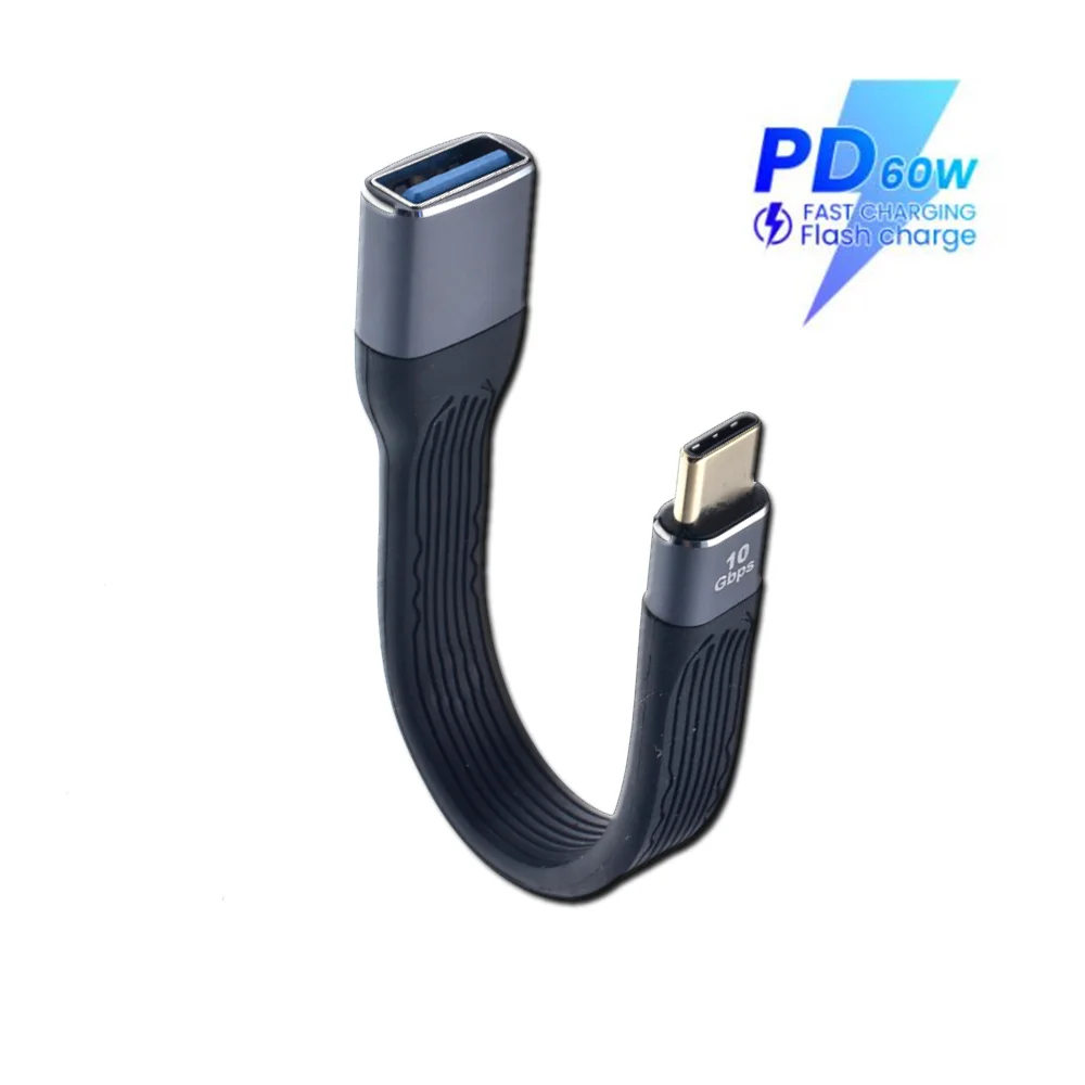 Короткий USB C-Кабель 13 см, USB 3,1 Gen.1, USB 3,0 A, разъем типа c, быстрая зарядка