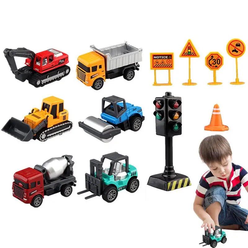 

Строительные игрушечные грузовики, инженерный автомобиль из сплава, тяговые автомобили, игровые автомобили, вилочный погрузчик, транспортный автомобиль, экскаватор для детей