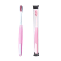 toothbrush soft hair plastic handle oral care toothbrush ultra fine travel portable eco friendly fiber nano with box tooth brush
