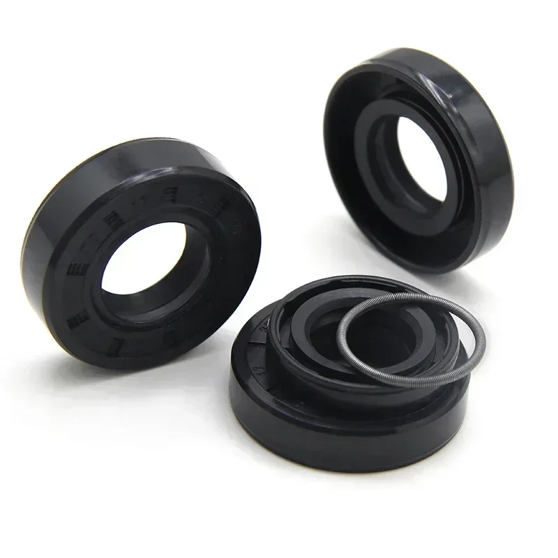 2/5pcs Black NBR Oil Seals ID17mm TC-17*25/27/28/30/32/35/40/45/47*5/7/8/10mm Double Lip Nitrile Rubber Shaft Sealing Gaskets