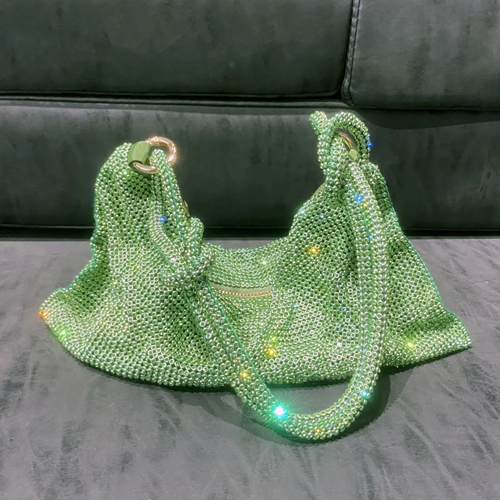 Модная летняя плетеная сумка-мессенджер через плечо с верхней ручкой Стразы