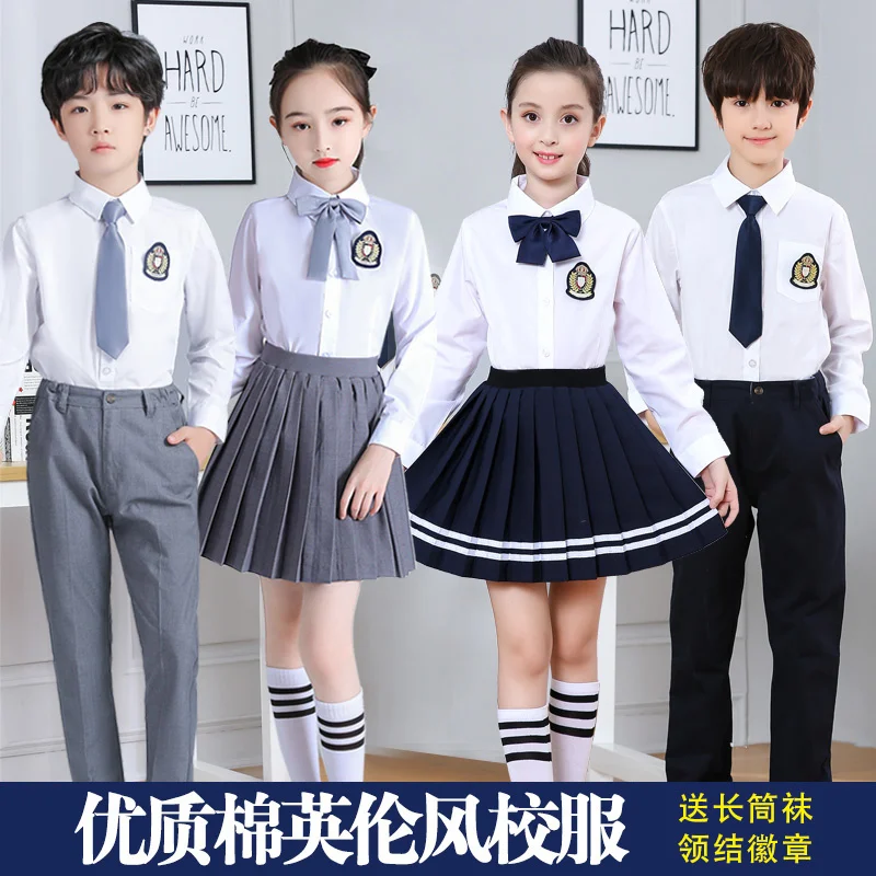 

Kindergarten uniform, British style children's school sailor uniform primary school class uniform, chorus performance costume,