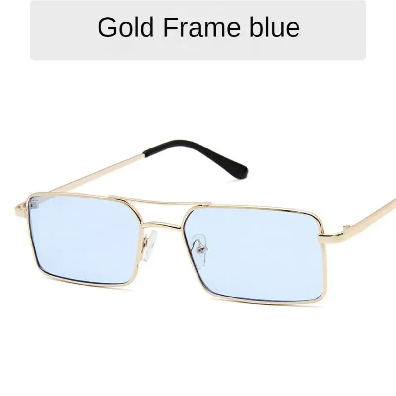 

Personality Metal Sunglasses Vintage Uv400 Small Square Sunglasses Mens European And American Fashion Fashion Sun Glasses Shades
