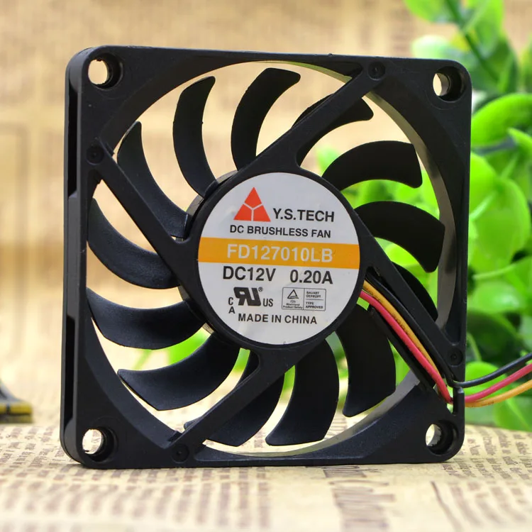 Фото НОВЫЙ ОРИГИНАЛЬНЫЙ FD 127010 LB DC12v 0.2A 7010 70*70*10 мм ОХЛАЖДАЮЩИЙ ВЕНТИЛЯТОР №3