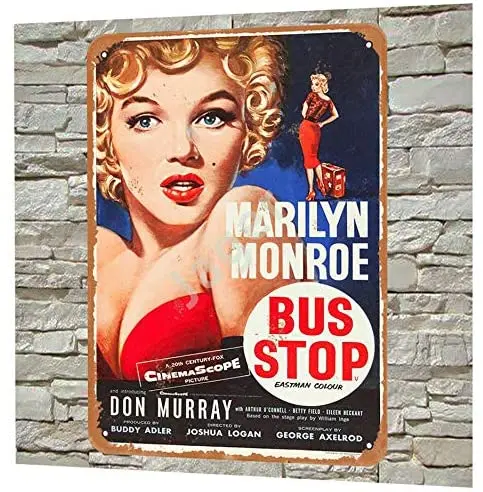 Jager автобусная остановка Мэрилин Монро Ретро металлический - Цена: 