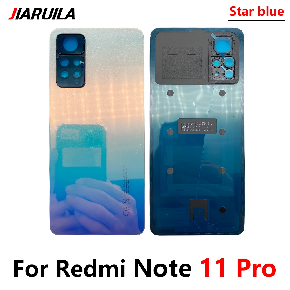 Оригинальная задняя крышка корпуса для Xiaomi Redmi Note 11 Pro Крышка батарейного отсека 5G
