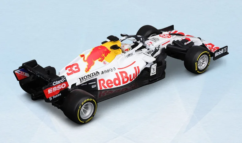Bburago 1:43 RB16B Шлем Турции Белый Красный Bull RB16 Пылезащитный Чехол F1 # Макс Верстаппен