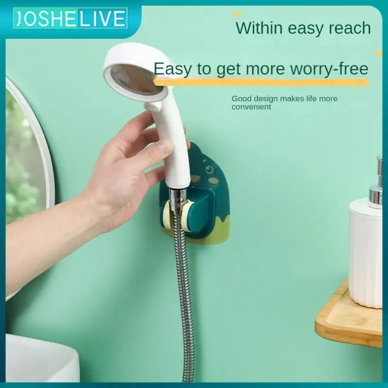 

Nail-free Adhesive Shower Bracket Non-perforated Shower Holder Waterproof Moisture-proof Rotate Buckle Up And Down Portable