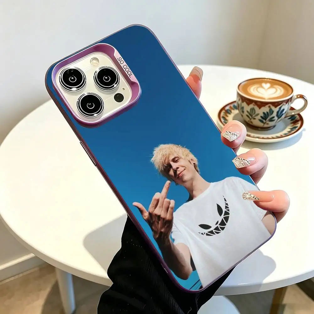 Чехол для телефона El Rubius-OMG для iPhone 17, 16, 15, 14, 13, 12, 11 Plus, Pro Max, XS, цветной серебристый чехол-накладка (art.: 3920dc287e2ac) - 3920dc287e2ac